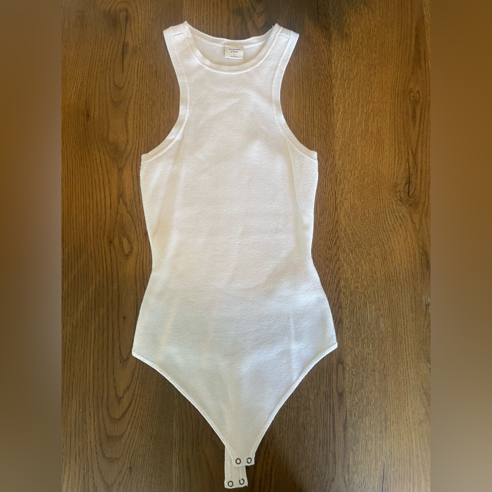 Abercrombie & Fitch White Tank Bodysuit